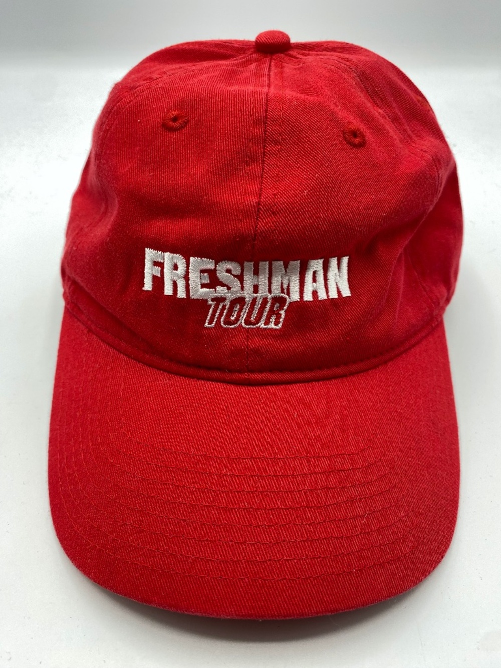 NAV Freshman Tour XO Logo Red Embroidered Graphic Baseball Cap Hat Dad Cap